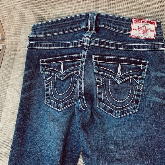 True Religion Flare and wide leg Woman Jeans Sz 26 - Picture 4 of 8